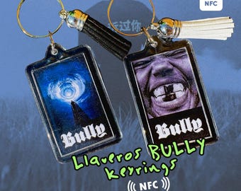 2er/3er-Pack BULLY / MBDTF (Kanye West) Schlüsselanhänger | NFC-Tag (optional) | Von Fans hergestellt | Mit/ohne Quaste