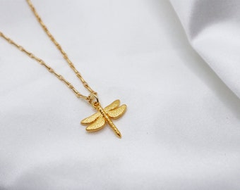 Dragonfly gouden bedelhanger