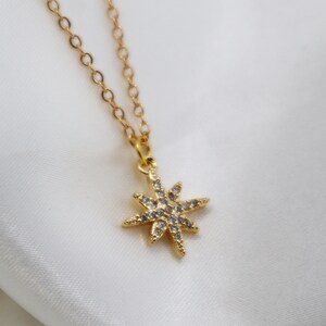 Sparkle Star Zirconia Charm Necklace image 6