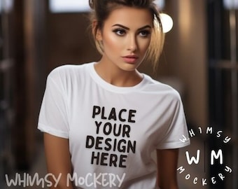 Bella Canvas 3001, White T-Shirt Mockup, Bella Canvas Mockup, T Shirt Mock Ups, White Tshirt Mockup, Shirt Mockup, T Shirt Design Template