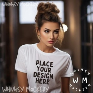 Bella Canvas 3001, White T-Shirt Mockup, Bella Canvas Mockup, T Shirt Mock Ups, White Tshirt Mockup, Shirt Mockup, T Shirt Design Template