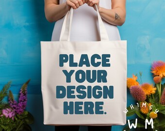 Sacola Mockup Sacola de lona natural Mock up Sacola em branco Sacola de compras Pacote Mockup Sacola Mock Ups Bolsa de ginástica Mockup Impressão sob demanda