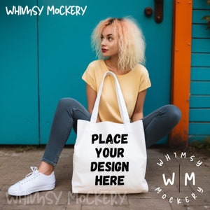 Tote Bag Mockup Natural Canvas Tote Bag Mock up Blank Tote Bag Shopping Bag Mockup Bundle Tote Bag Mock Ups Print On Demand Bag Mockup