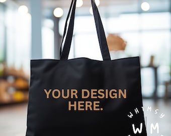 Oversized Tote Bag Mockup Black Canvas Mockup Blank Tote Bag Mockup Shopping Bag Mockup Bundle Canvas Tote Bag Mock Up Gym Bag Mockup