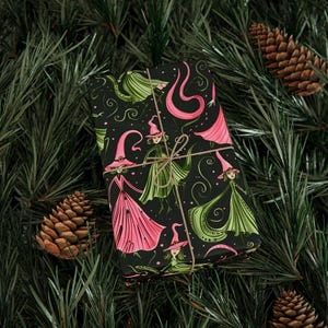 Elphaba and Galinda Inspired Gift Wrap Paper, Witches of Wicked Wrapping Paper, Wizard of Oz Gift Wrap Paper for Birthdays and Christmas
