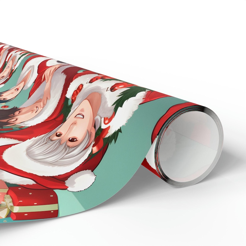 BTS Christmas Wrapping Paper | Korean K-Pop Gift Wrap, Fun BTS K-Pop Gift Wrap, BTS K-Pop Scrapbooking Paper
