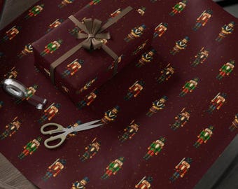 Klassisches Nussknacker Geschenkpapier - Ballett, Spielzeugsoldat Geschenkpapier