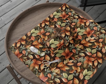 Herfstbladeren inpakpapier rol herfstgebladerte cadeaupapier voor Thanksgiving verjaardag vakantiecadeaus aards recyclebaar cadeaupapier