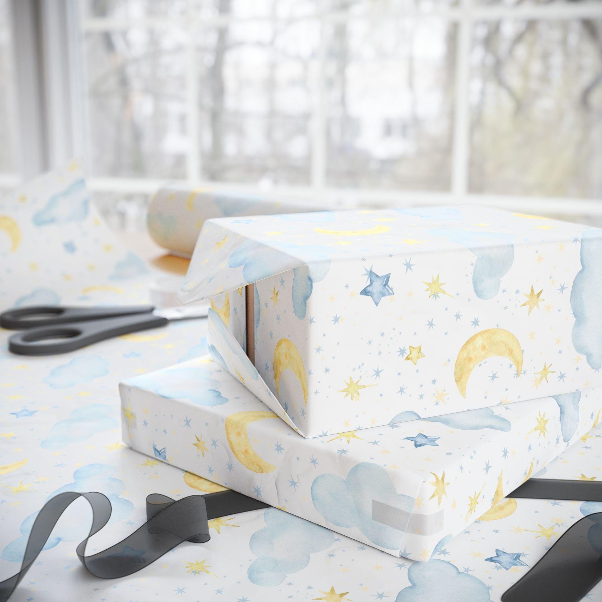 Carta da regalo per neonato, carta da regalo con nuvole e luna per feste e compleanni, simpatica carta da regalo sognante per baby shower per bambini - Italia