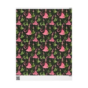 Elphaba and Galinda Inspired Gift Wrap Paper, Witches of Wicked Wrapping Paper, Wizard of Oz Gift Wrap Paper for Birthdays and Christmas