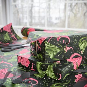 Elphaba and Galinda Inspired Gift Wrap Paper, Witches of Wicked Wrapping Paper, Wizard of Oz Gift Wrap Paper for Birthdays and Christmas