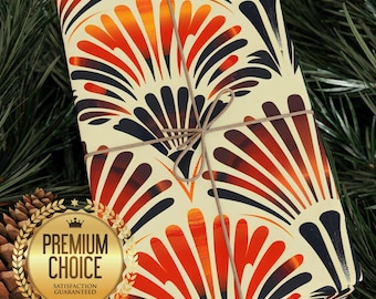 Art Deco Wrapping Paper, Great Gatsby Gift Wrap for Elegant Parties, Sophisticated Chic Giftwrap for Birthdays, Christmas, and Holidays