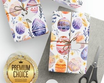 Easter Egg Hunt Wrapping Paper, Easter Egg Hunt Gift Wrap, Springtime Wrapping Paper, Passover Gift Wrap