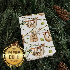 Carta da regalo adorabile con bradipo, carta da regalo con acquerello di bradipo, carta da regalo con tenero animaletto per baby shower per compleanni e Natale