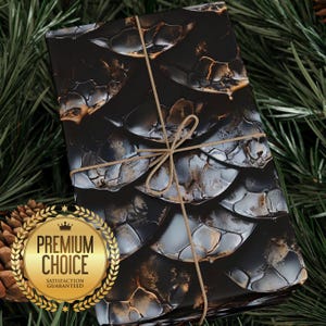 Dark Dragon Scale Geschenkpapier, Feiertage, Geburtstage
