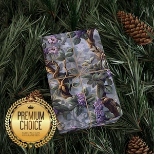 Grape Vine Wrapping Paper, Italian Vineyard Gift Wrap Pattern, Giftwrap Wine Pattern for Weddings, Birthdays, and Christmas