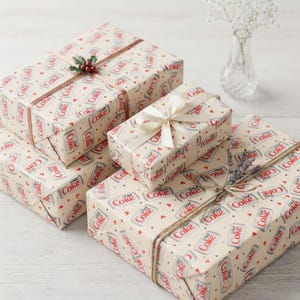 Diet Coke Gift Wrap, 90gsm Soda Can Paper Roll with Gloss or Matte Finish