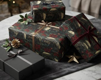 Alien Xenomorph Christmas Wrapping Paper | Sci-Fi Horror Gift Wrap