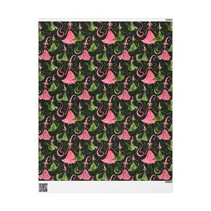 Wicked Rapping Paper Elphaba and Galinda Inspired Gift Wrap Paper, Witches of Wicked ...