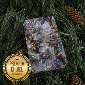 Grape Vine Wrapping Paper, Italian Vineyard Gift Wrap Pattern, Giftwrap Wine Pattern for Weddings, Birthdays, and Christmas