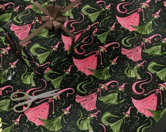 Wicked Witches Gift Wrap: Elphaba and Galinda Inspired