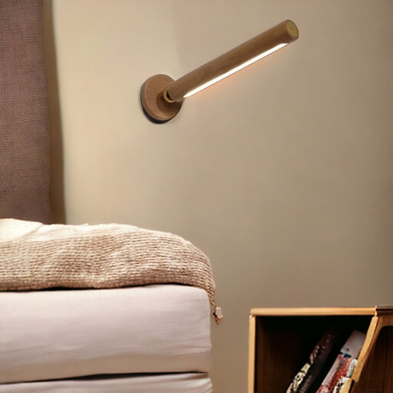 Led Night Light Battery Operated Wall Sconce With 360 Degree Etsy