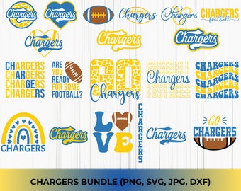 Opladers geïnspireerd SVG-bundel, opladers stijl voetbal SVG, opladers mascotte, Cricut, silhouet, instant download, sublimatie, png, jpg, dxf