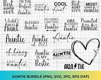Tante SVG-bundel, tante SVG, tante svg, beste tante, oh schat, ik ben die tante SVG, beste tante ooit, tante sublimatie, coole tante svg