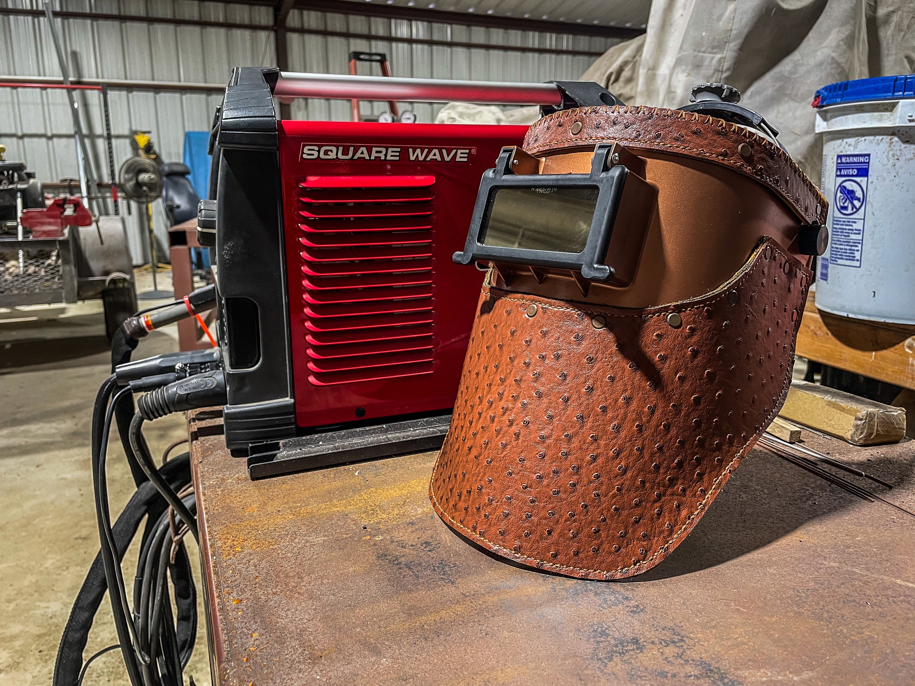 Leather Welding Helmet Template - Etsy