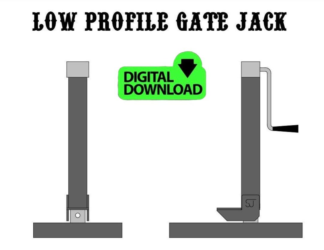 Low Profile Gate Jacks (DIGITAL DOWNLOAD) - Etsy
