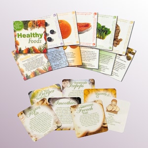 Jeu de cartes sur les aliments sains et l'esprit du corps, esprit 2003