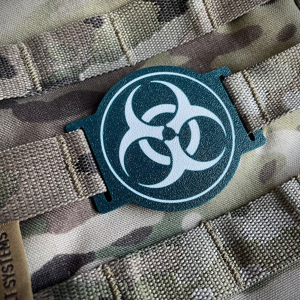 Étiquette/Patch tactique Molle – Symbole de risque biologique