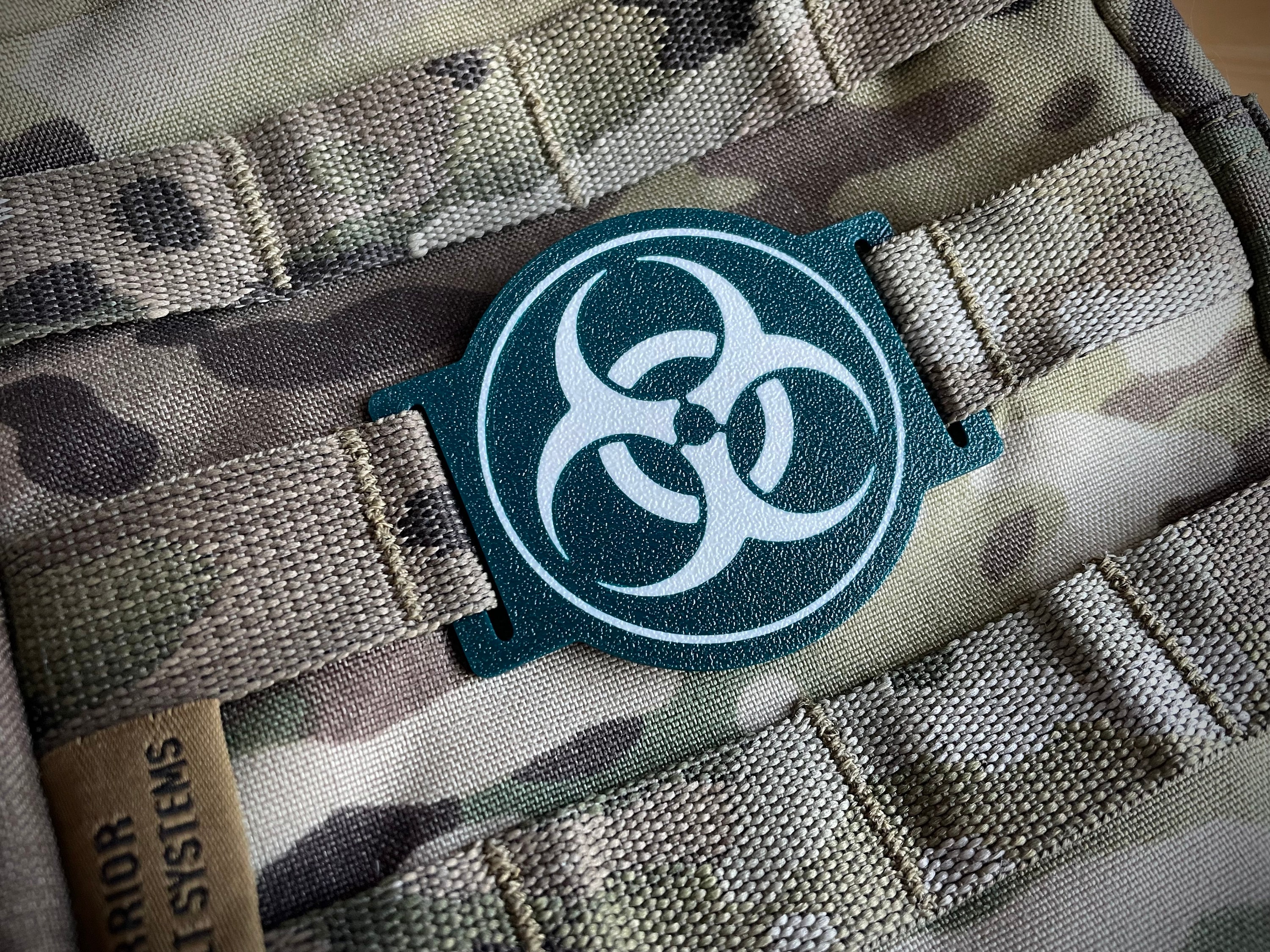 Tactical Molle Tag/Patch - Bio Hazard Symbol