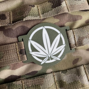 Tactical Molle Tag/Patch - Leaf (marijuana) Symbol