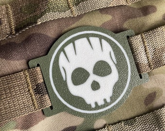 Tactical Molle Tag/Patch - Skull Symbol