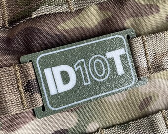 Tactical Molle Tag/Patch - ID10T