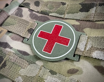 Tactical Molle Tag/Patch - Medic Symbol Cross