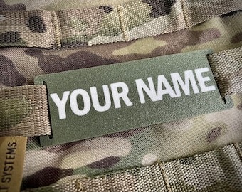 Custom Tactical Molle Name Tag/Patch - Airsoft Personalised