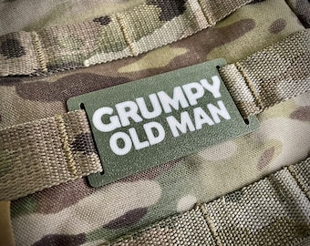 Tactical Molle Tag/Patch - Grumpy Old Man - Airsoft