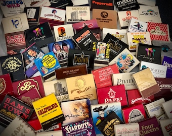 Casino Unstruck Vintage Matchbook Collection: Set of 15