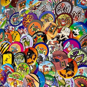 100 Vintage 90s POGs Game + 4 Slammers! Huge Variety, Top Brands & FREE Shipping