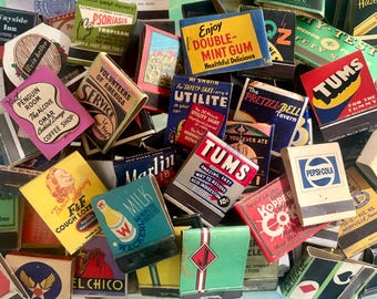 Vintage Streichholzbrief Sammlung: Set von 10-15 Kasinos, Supper Clubs, Werbung, Streichhölzer ungestrichen, unbenutzt