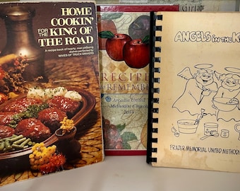 Vintage Kochbuch Kollektion: Dreier Set