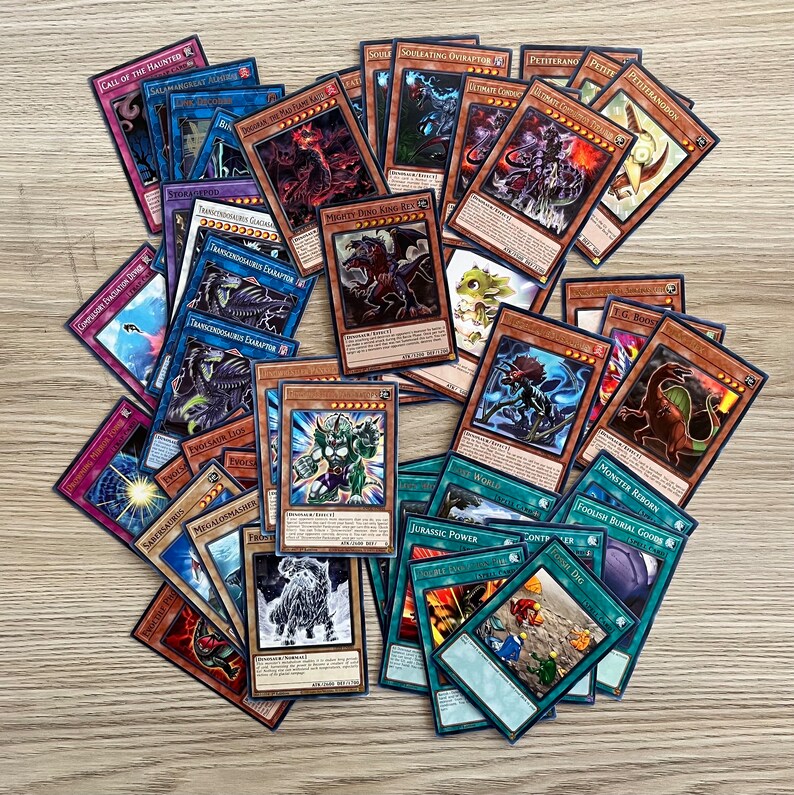 Yugioh Card Gift Dino Deck Set Yugioh Gift for Him Yugi Oh Gift Full