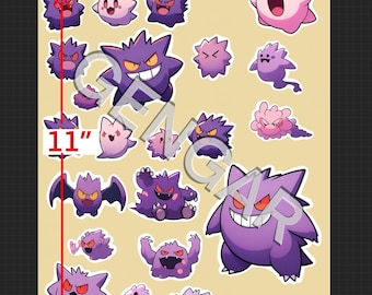 ポケモン ステッカー 犬 ルカリオポケモン風犬用ステッカーシート - DIY PNGレターサイズ簡単