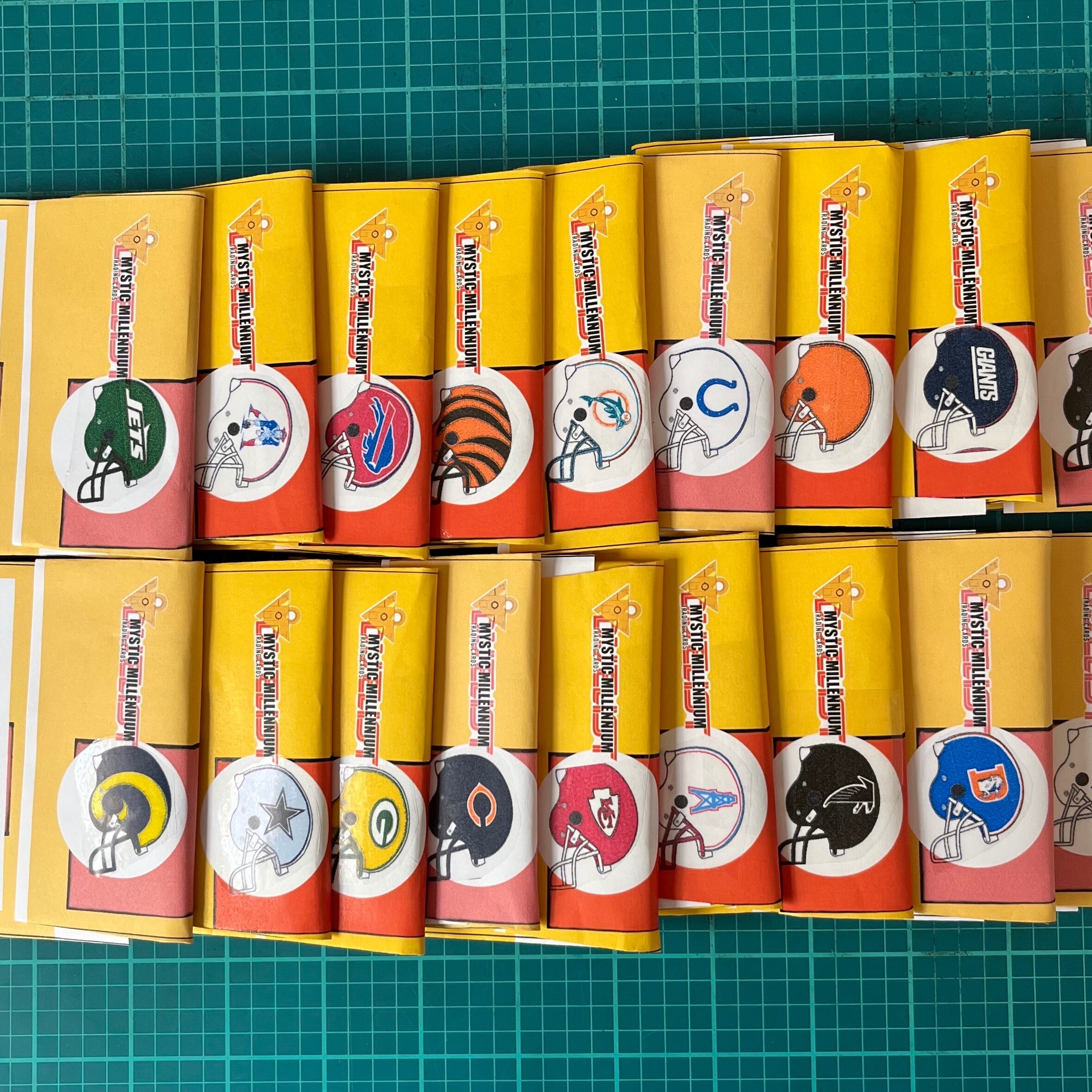 Vintage Football Card Team Gift Packs Football Card Wax Packs NFL Gift ...