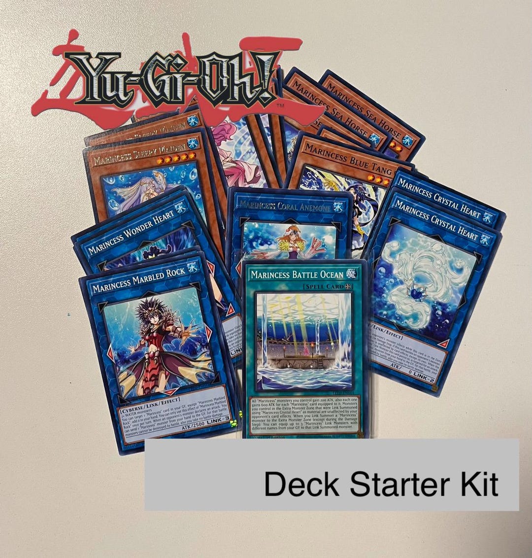 Yugioh Arcana Force Deck Yu-Gi-Oh! MARINCESS DECK 27 - Wonder Heart, Sea  Angel, Battle Ocean, Cascade Snow Cards Yugioh Adventure Deck