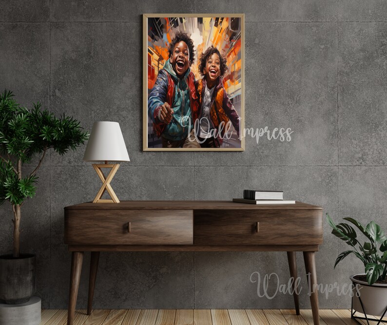 Black Boys Posters African American Kids Afrocentric Artwork Art Print ...