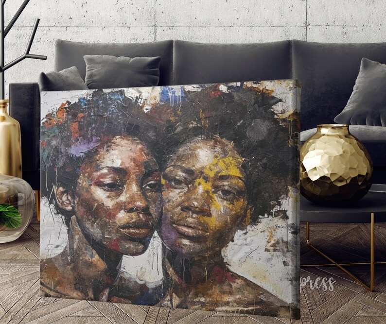 Afrocentric Artwork, Afrocentric Wall Art, African American Woman Wall