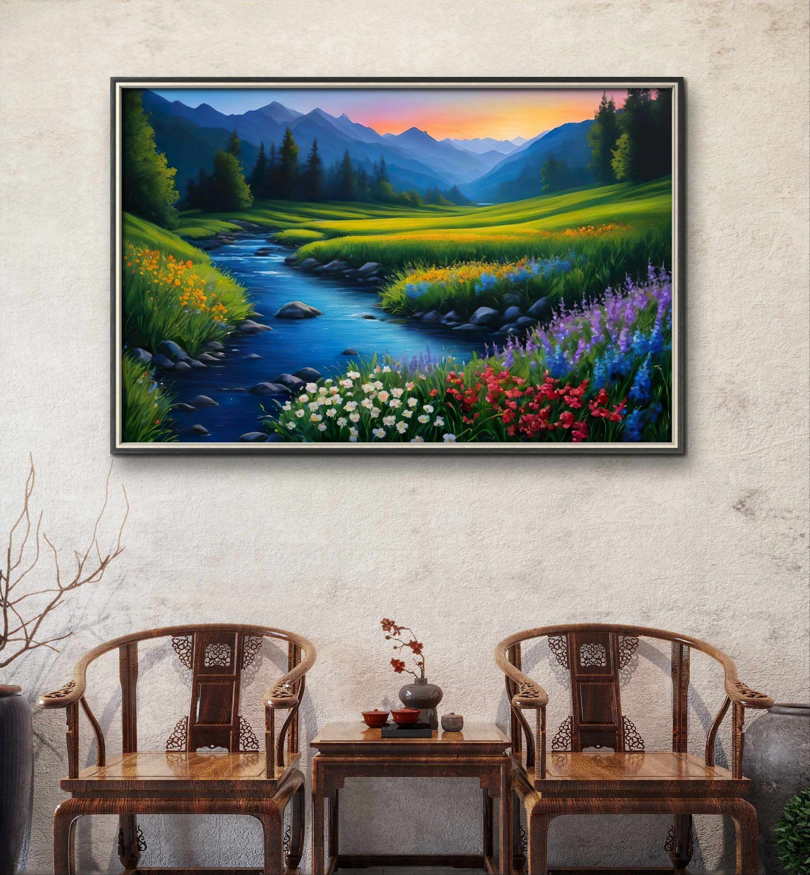 Printable of a Beautiful Nature Scenery Painting, Digital Print ...